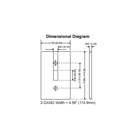 Leviton Blank Faceplate, No Holes, Single Gang Nylon, Ivory 80714-I